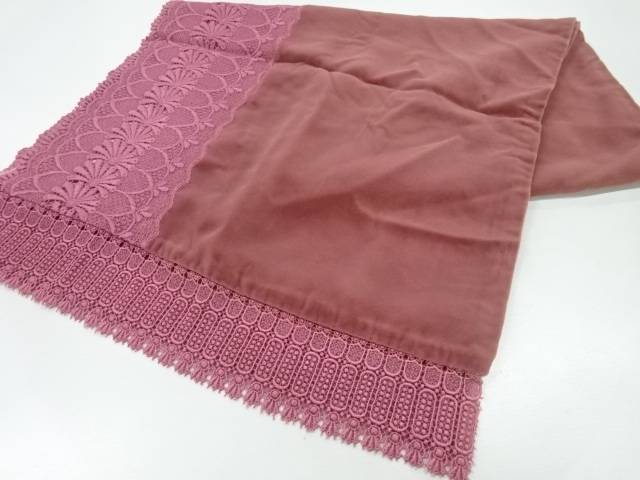 ビロードレース花模様ショール【中古】【着】 宗sou