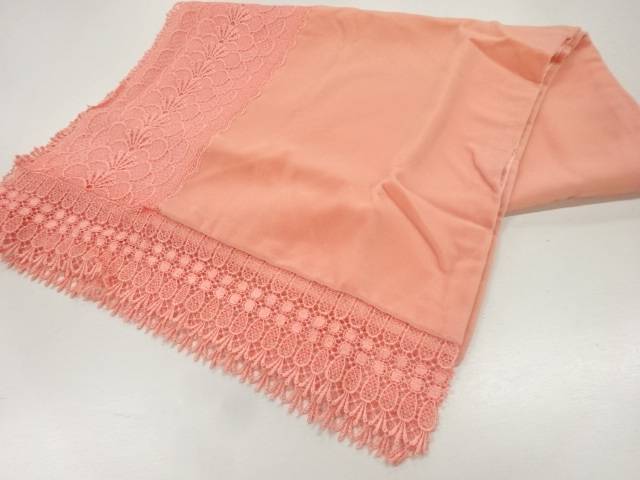 ビロードレース花模様ショール【中古】【着】 宗sou