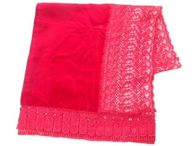 レース花模様ショール【リサイクル】【中古】【着】 宗sou