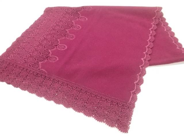 レース花模様ショール【中古】【着】 宗sou