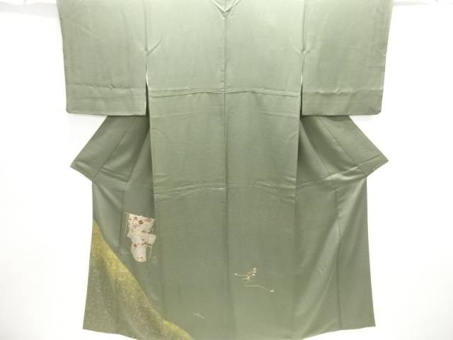 誰袖模様刺繍訪問着【中古】【着】 宗sou(4)