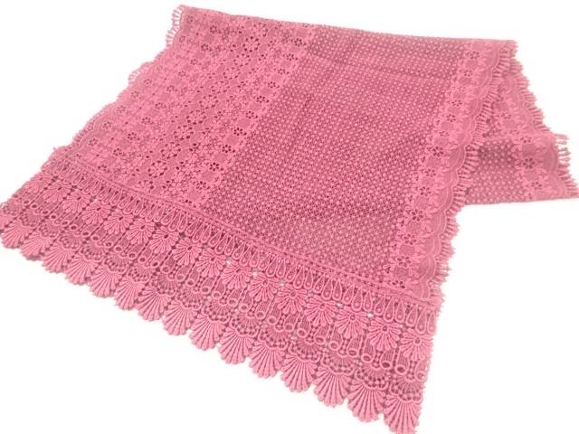 レース花模様ショール【中古】【着】 宗sou