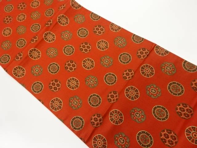 丸文模様織出し袋帯【中古】【着】 宗sou(4)