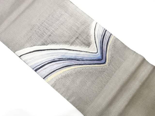 波模様織り出し 袋帯【中古】【着】 宗sou