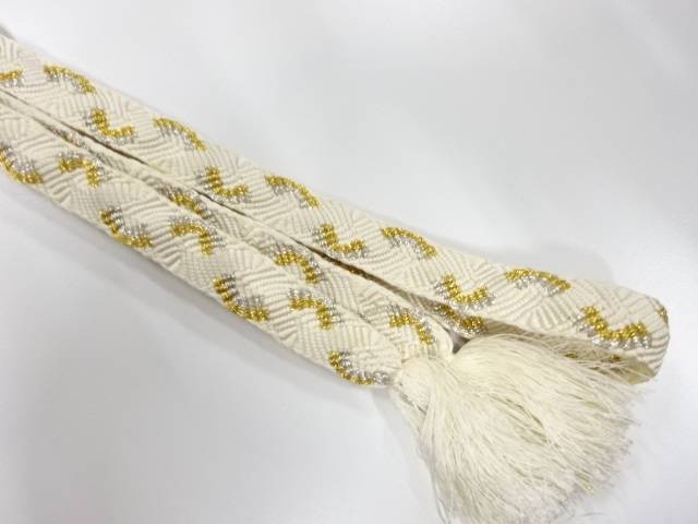 正絹　手組帯締め【中古】【着】 宗sou