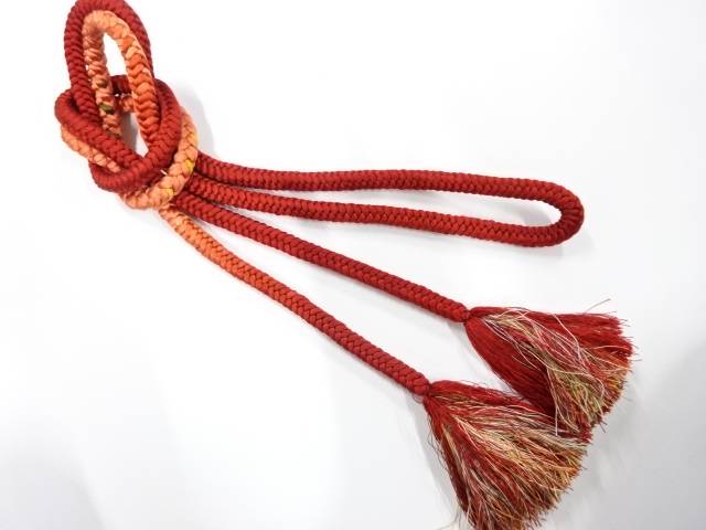 正絹　手組帯締め【中古】【着】 宗sou