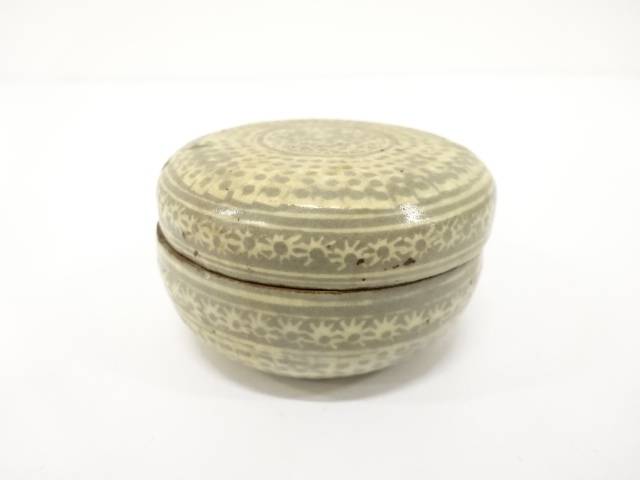 三島手　香合【中古】【道】 宗sou