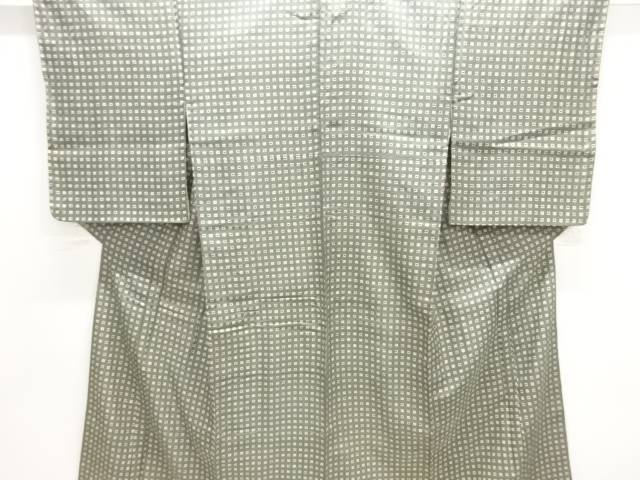 枡模様織出し着物【大正ロマン】【中古】【着】 宗sou
