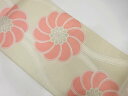 立涌に花模様織出し袋帯【中古】【着】 宗sou