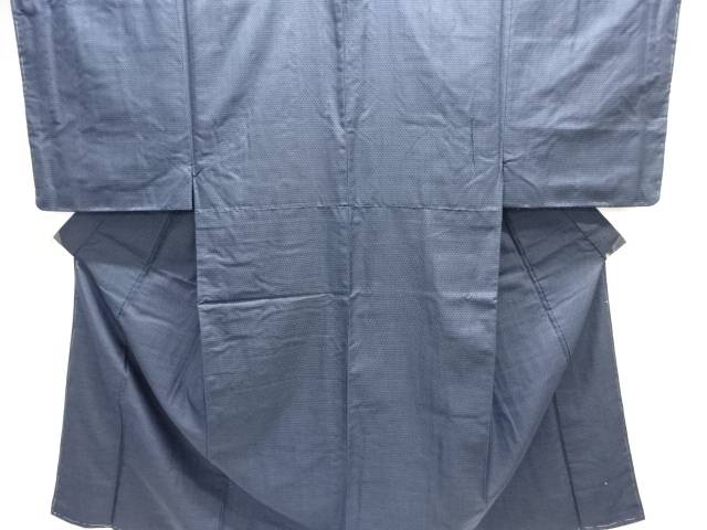 未使用品 亀甲絣織り出し西陣お召男物着物アンサンブル【着】 宗sou