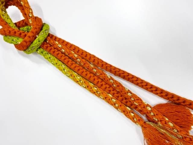 正絹　手組帯締め【中古】【着】 宗sou