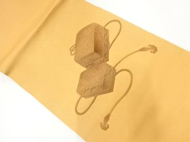 筆箱模様織出し名古屋帯【中古】【着】 宗sou