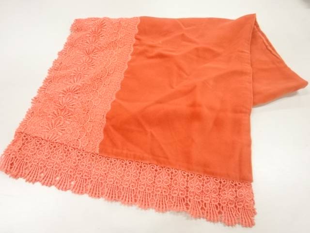 ビロードレース花模様ショール【中古】【着】 宗sou