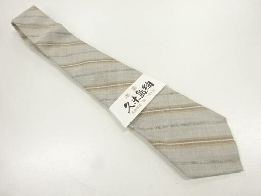 久米島紬斜め縞模様男物ネクタイ【中古】【着】 宗sou 久米島紬斜め縞模様男物ネクタイ【中古】【着】 宗sou