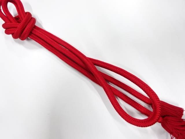 正絹 撚り房 手組帯締め【中古】【着】 宗sou