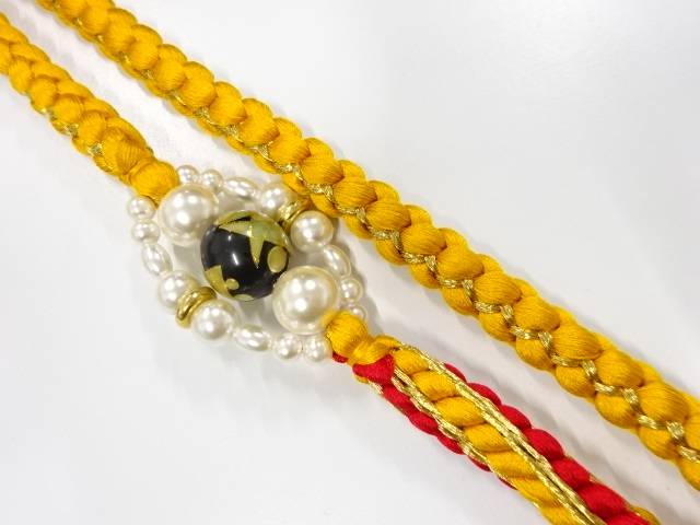 【中古】正絹振袖用手組帯締め 宗sou着