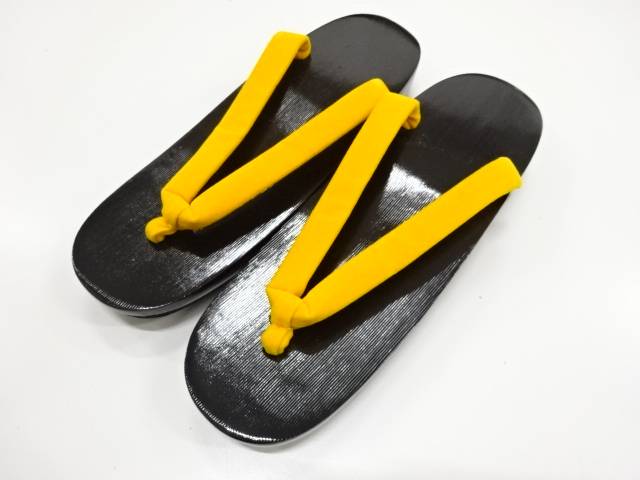 未使用品 鼻緒ビロード桐下駄（24センチ）【着】 宗sou