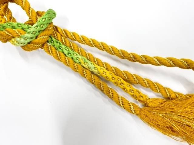 正絹　手組帯締め【中古】【着】【和装小物】 宗sou