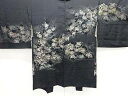 枝花模様織出し絵羽織【大正ロマン】【中古】【着】【羽織・コート】 宗sou