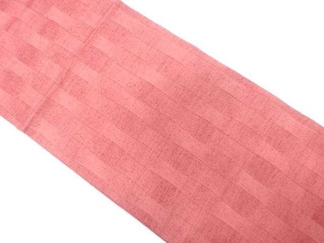 節紬 よろけ縞模様織り出し 名古屋帯【中古】【着】【名古屋帯】 宗sou