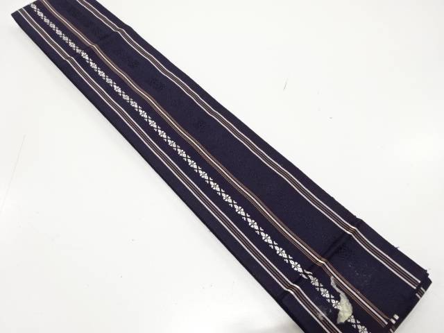 本場筑前博多　男物角帯【中古】【着】【帯】 宗sou