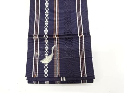 33820 山形 出羽木綿 メンズ 【 未仕立て 】 米沢 木綿 上杉藩 紬 小紋 綿 広幅 キングサイズ 反巾約41cm 長さ約12m以上 もめん 通年 男女兼用 レディース 日本製 綿100% 出羽国 No.9 【メール便不可】mmn143(1)