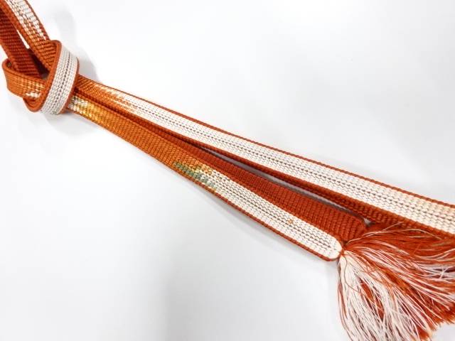 正絹　手組帯締め【中古】【着】【和装小物】 宗sou