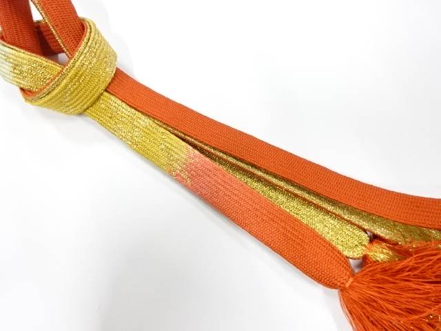 正絹　手組帯締め【中古】【着】【和装小物】 宗sou