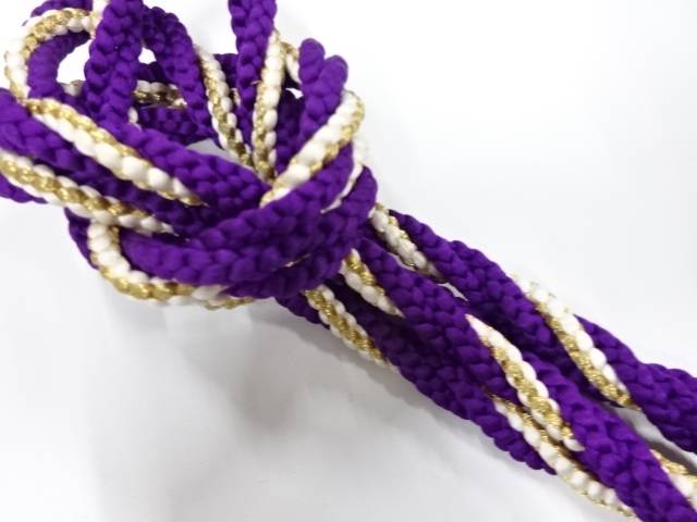 【お祭り用品】金襴袢天帯 約260cm 源氏車 金・赤 D5322・D5325