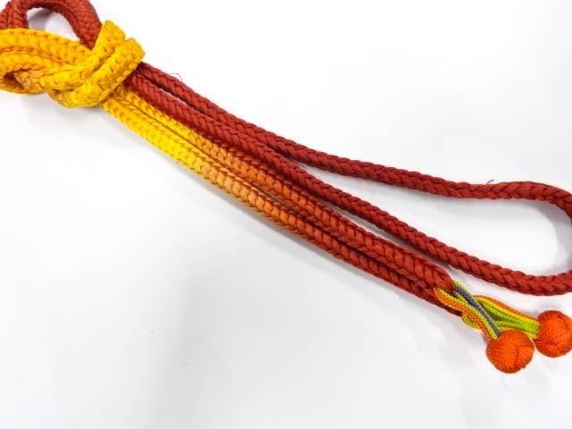 正絹　手組帯締め【中古】【着】【和装小物】 宗sou