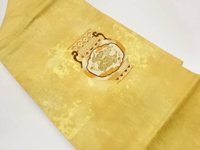 Rakuten - 引箔壺に動物・雲・花々模様織出し名古屋帯【中古】【着】【名古屋帯】 宗sou