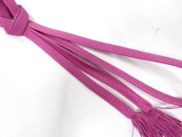 正絹 撚り房 手組帯締め【中古】【着】【和装小物】 宗sou