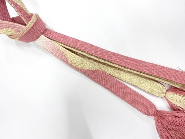 正絹　手組帯締め【中古】【着】【和装小物】 宗sou
