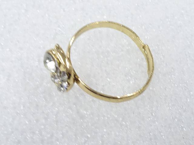 クリスタル　指輪(13号)【中古】【着】【アクセサリー】 宗sou
