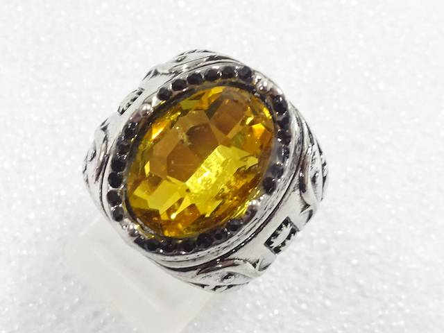 色石　指輪(17号)【中古】【着】【アクセサリー】 宗sou