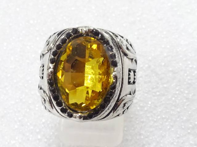 色石　指輪(17号)【中古】【着】【アクセサリー】 宗sou