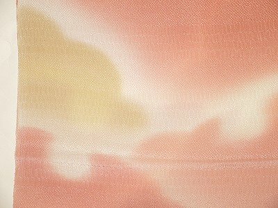 最高級 帯揚げ手描きぼかし染め 丹後ちりめん おしゃれタイプ 日本製 メール便無料 No.6