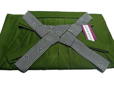 Pleated Skirt - 仕立て上がり 袴 はかま　卒業式紐が柄物のおしゃれな袴 女性用　グリーン系　S・M・L