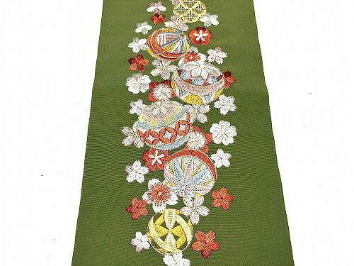 半衿 振袖 成人式 半襟 刺繍 シルエリー silelly おしゃれ半衿 緑 フォーマル お洒落 振袖 袴レビューを書いてメール便無料 GR1