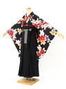 【全品クーポン最大3000円OFF☆6/14~19】【レンタル】袴セット 卒業式 袴 レンタル 女 女性 フルセット 黒 ブラック 白 ピンク 黒 椿 花丸 ボ...