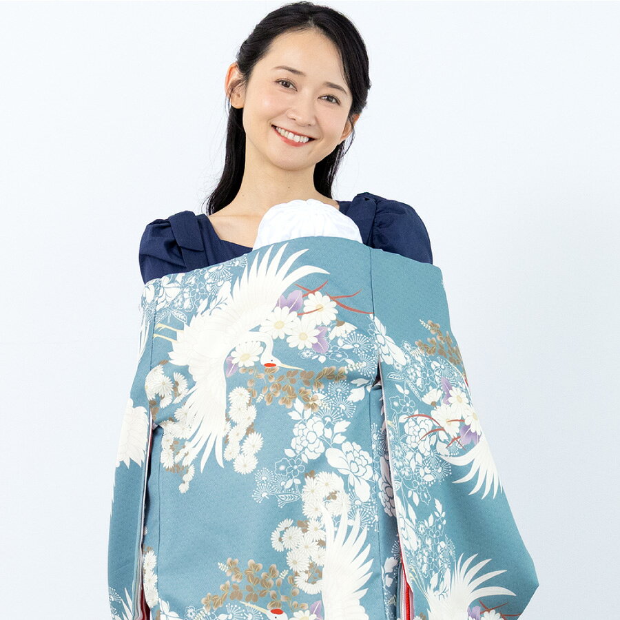 楽天市場】女の子 産着（カラーブルー）（ベビーファッション｜キッズ