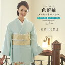 【レンタル】色留袖 レンタル フルセット 結婚式 着物 水色 金 吉祥紋 尾長鶏 花唐草 菊菱 ジャパンスタイル 五三桐 三つ紋 姉妹 親族 パーティー 礼服 ...