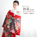 【全品クーポン最大3000円OFF☆6/14~19】【レンタル】産着 女の子 初着 祝着 お宮参り お祝い 赤ちゃん 掛け着 うぶぎ 祝着 赤 花車 うさぎ 往...