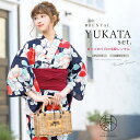\半額!/先着100名限定クーポンで50%OFF☆7/26 1:59まで【レンタル】浴衣 セット レンタル レディース 浴衣セット 大人 4点セット 夏 レトロ...