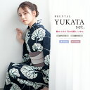 【マラソン☆最大3000円配布中☆6/22~27 1:59まで】【レンタル】浴衣 セット レンタル レディース 浴衣セット 大人 4点セット 夏 レトロモダン 女性 紺 ネイビー 蕗 フキ よろけ縞 雨縞 グレー 半幅帯 往復送料無料