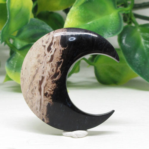 【天然石】黒い月(Bulan hitam)ヤシの根の化石。インドネシア直輸入☆ポスト投函☆