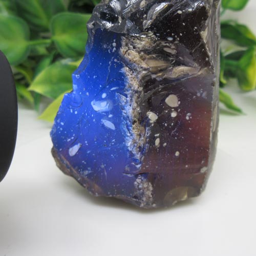 【天然木】ブルーアンバー☆原石☆スマトラ産☆カラーチェンジ☆ブルーライト☆