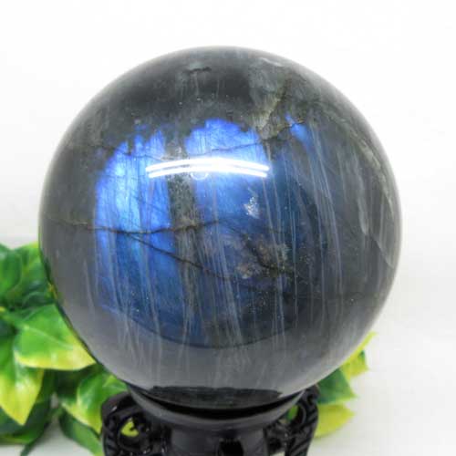  天然石 ラブラドライト 丸玉 約10センチ 星影の記憶 潜在能力 1.5Kg 動...