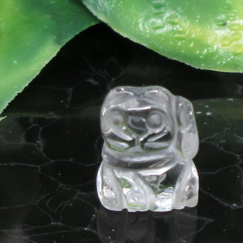 【Happyアイテム】招き猫☆水晶☆ぷちぷちサイズ☆彫刻☆カービング☆パッケージ☆ポスト投函☆