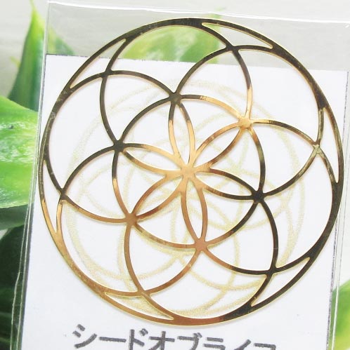 【エナジープレート】シードオブライフ☆希望の光☆14金GF☆お財布に入る大きさ☆根源☆力の源☆お守り☆ポスト投函